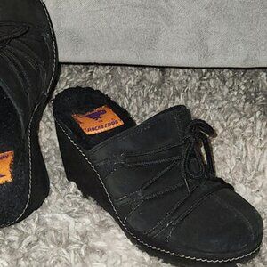 Vintage Rocket Dog Black Wedges Size 6.5